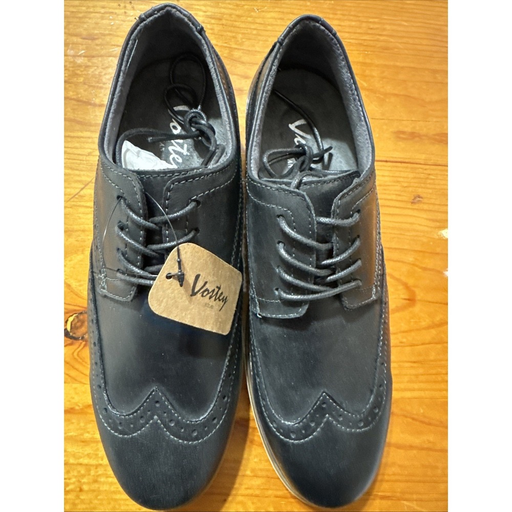 Vostey Men's Wingtip Brogue Oxford Size 8
